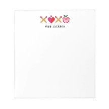 Cute Teacher Appreciation XOXO Colourful