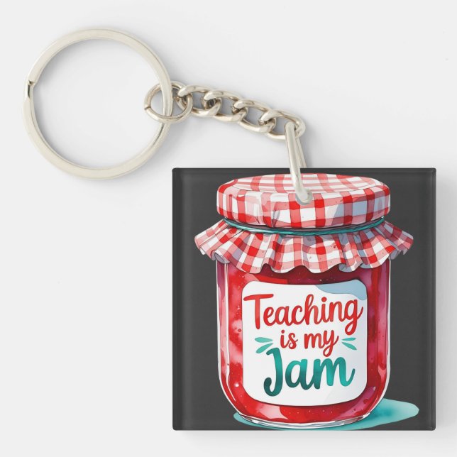 Cute Teacher Back to School Gift Key Ring (Front)