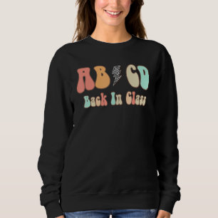 Cute Teacher Colorful Back To School Rock Abcd Bac Sweatshirt