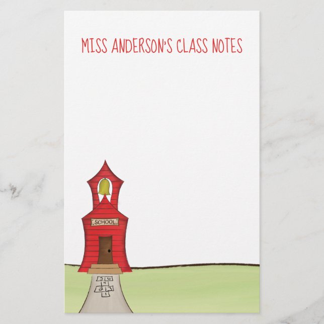 Cute Teacher Educator School Letterhead (Front)