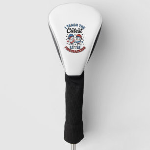Cute Teacher Firecracker Vintage Fourth of July Sh Golf Head Cover
