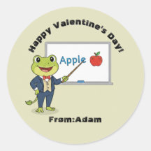 Cute teacher frog  Valentine 