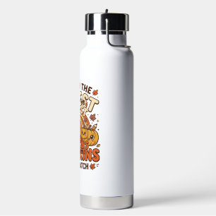 Cute Teacher Pumpkin Fall Classroom Vector Design_ Water Bottle