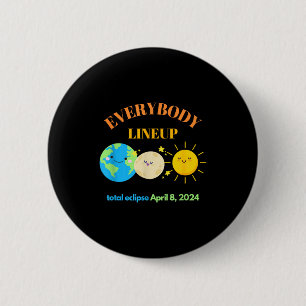Cute Teacher Solar Eclipse April 8 6 Cm Round Badge