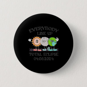 Cute Teacher Solar Eclipse April 8 6 Cm Round Badge