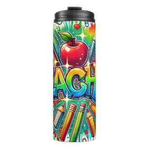 Cute Teacher Thermal Tumbler