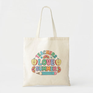 Cute Teachers love Summer word art  Tote Bag