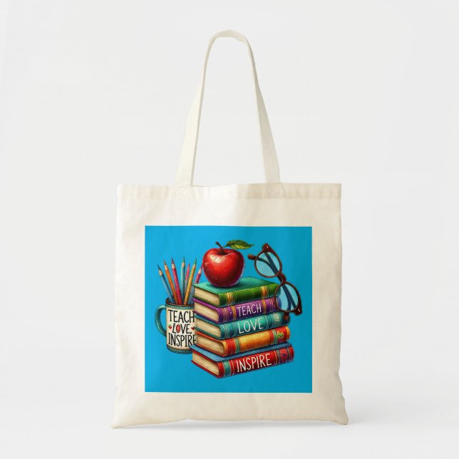 Cute Teacher's owl word art Tote Bag (Front)