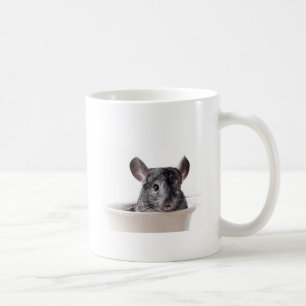 Cute Teacup Chinchilla Grey Coffee Mug