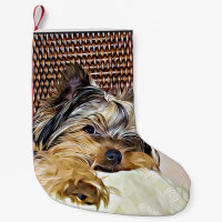 Cute Teacup Yorkie Yorkshire Terrier Digital Art