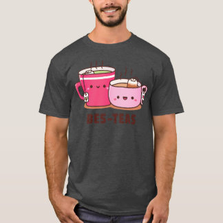 Cute Teacups BesTeas Besties Pun Humour T-Shirt