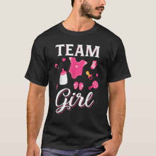 Cute Team Girl  Gender Reveal  Team Pink T-Shirt