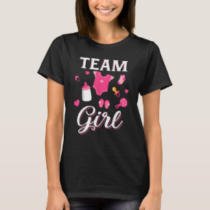 Cute Team Girl  Gender Reveal  Team Pink T-Shirt