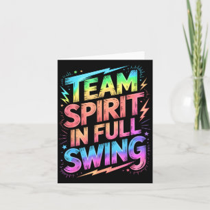 Cute Team Spirit Full Swing Kids Go Teacher Let Card