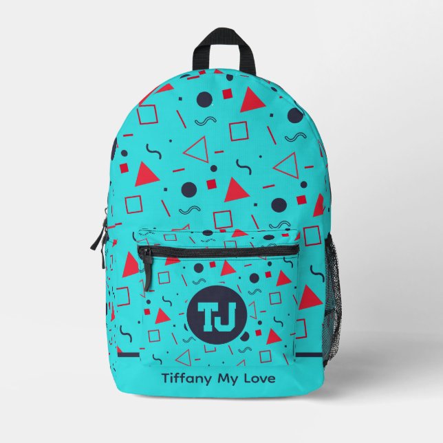 Cute Team Sporty School Backpack (Front)