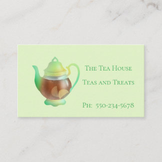 Cute Teapot Tea Room Business Card
