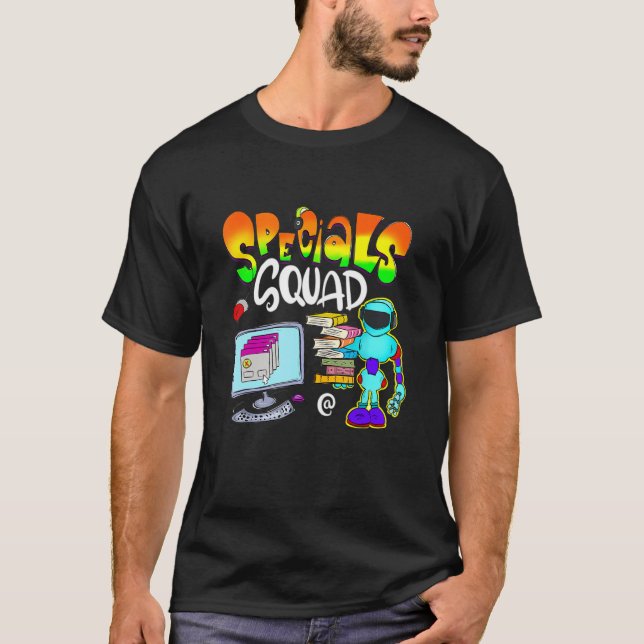 Cute Technology Computer Teacher Back To School 1 T-Shirt (Front)