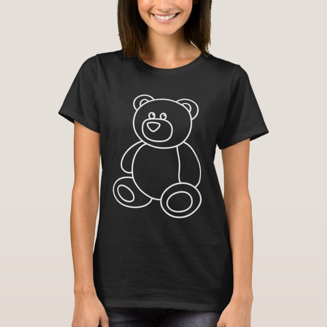 Cute Teddy Bear  1 T-Shirt (Front)