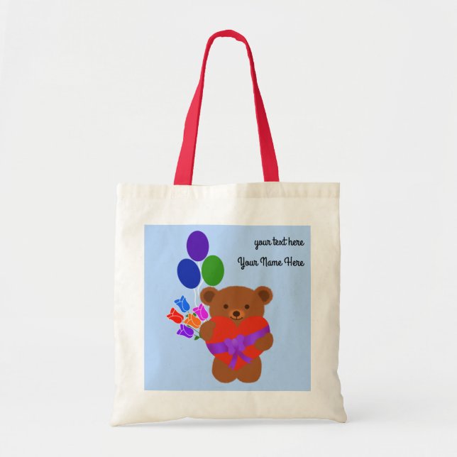Cute Teddy Bear #3 Tote Bag (Front)