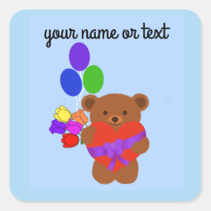 Cute Teddy Bear #4-2 Stickers