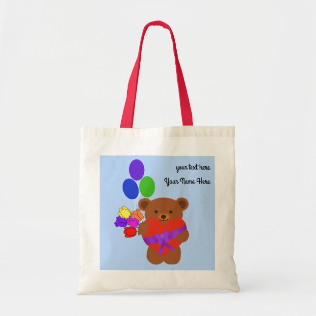 Cute Teddy Bear #4 Tote Bag (Front)
