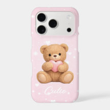 Cute Teddy Bear Aesthetic Phone Case