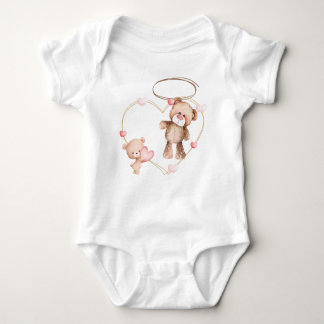 Cute Teddy Bear Baby Clothing Design Bodysuit