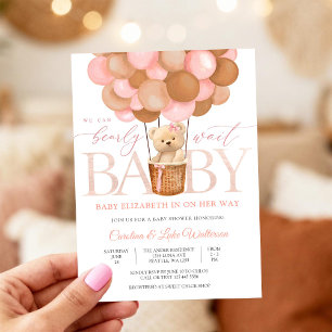 Cute Teddy Bear Baby Shower Invitation