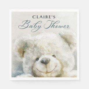 Cute Teddy Bear Baby Shower Napkin