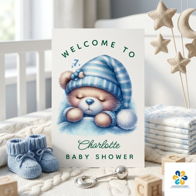 Cute Teddy Bear Baby Shower Poster (Cute Teddy Bear Baby Shower Poster)