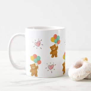 Cute Teddy Bear Balloon Mug