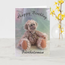 Cute Teddy Bear Birthday Card