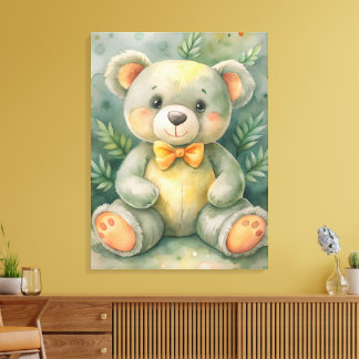 Cute Teddy Bear Canvas Print