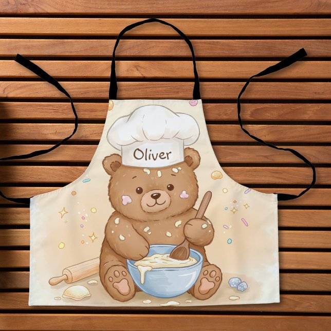 Cute Teddy Bear Chef Apron (Creator Uploaded)