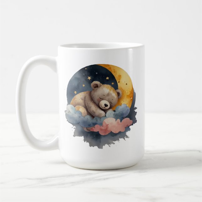 Cute Teddy Bear Coffee Mug (Left)