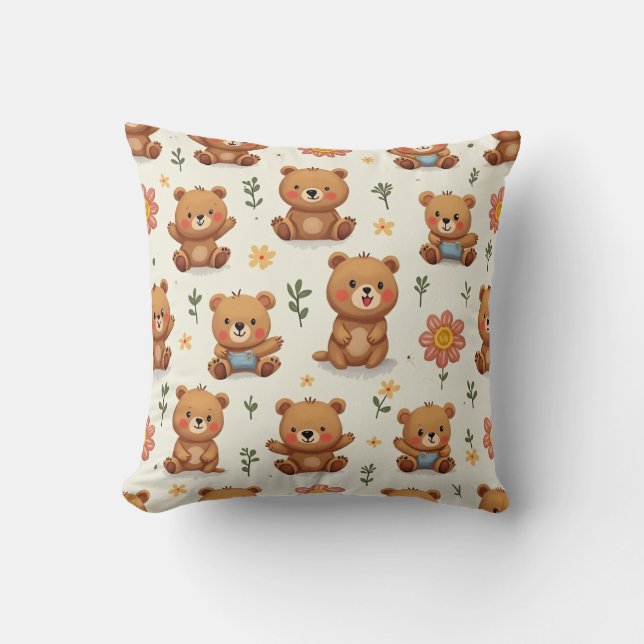 Cute teddy bear cushion (Front)