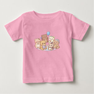 Cute Teddy Bear Friends Kids T-Shirt