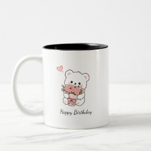 Cute Teddy Bear Happy Birthday Mug – Adorable Birt