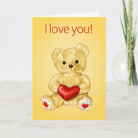 Cute Teddy Bear Holding Heart – Adorable Plush Toy
