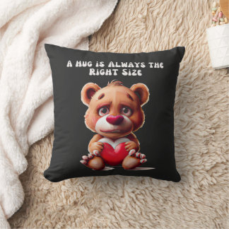 Cute Teddy Bear Hug Cushion