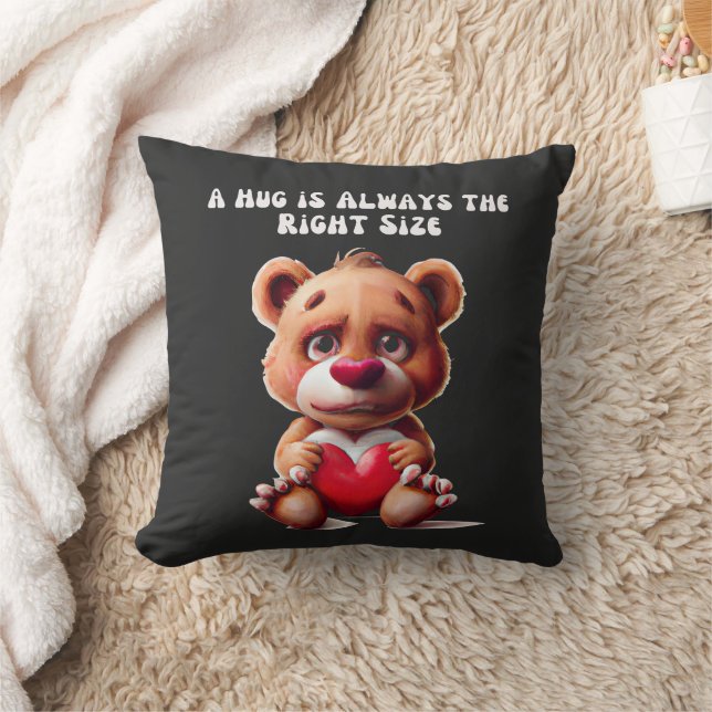 Cute Teddy Bear Hug    Cushion (Blanket)
