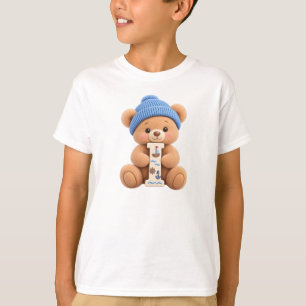 Cute Teddy Bear Initial I Sailor Boys T-Shirt