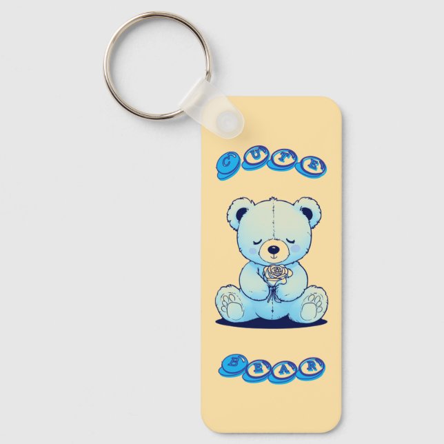 Cute Teddy Bear Key Ring (Front)