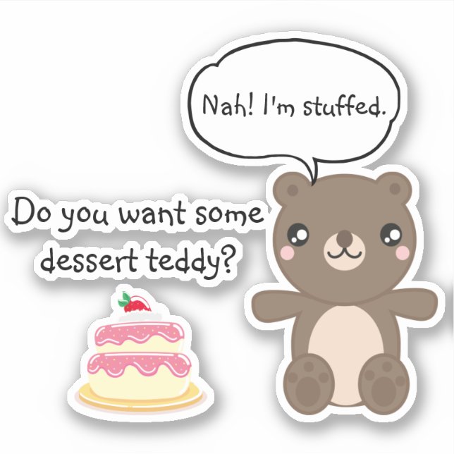 Cute Teddy Bear Kids Funny Joke  (Front)