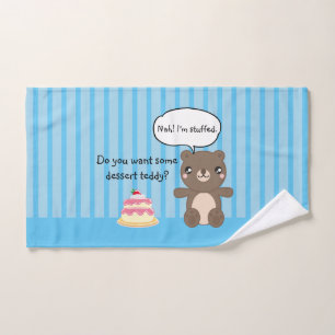 Cute Teddy Bear Kids Funny Joke  Bath Towel Set