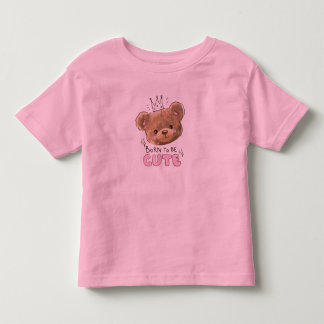 Cute Teddy Bear Kids Pink T-Shirt