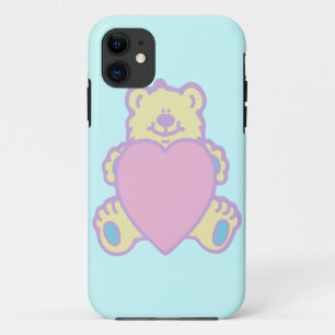 Cute Teddy Bear Love Heart iPhone 11 Case