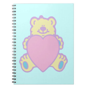 Cute Teddy Bear Love Heart Notebook