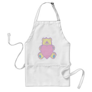 Cute Teddy Bear Love Heart Standard Apron
