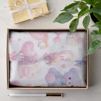Cute Teddy Bear Mum Clipart Bundle | Pastel Waterc Tissue Paper